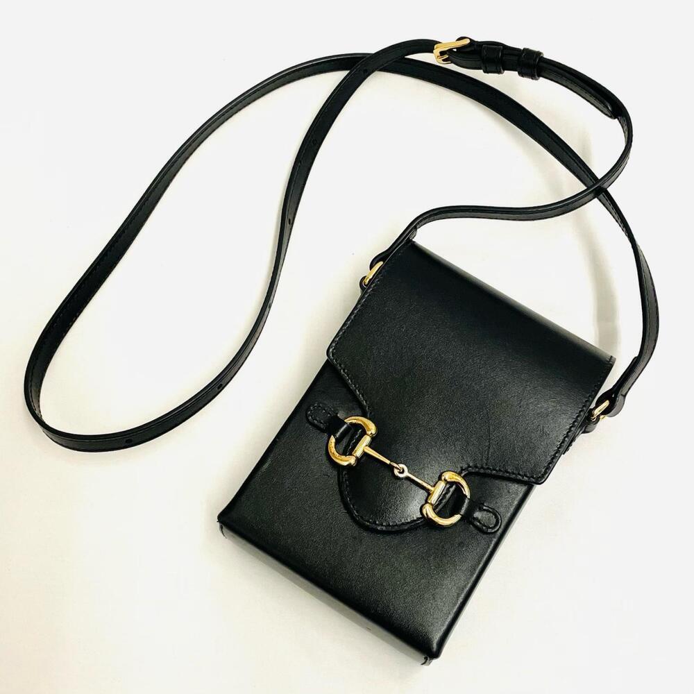 Gucci Horsebit Bag Shoulder Black